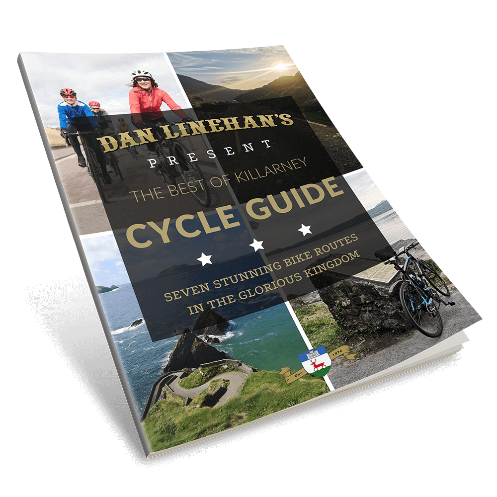 Dan Linehan's present The Best of Killarney Cycle Guide - 7 stunning bike routes in the glorious Kingdom